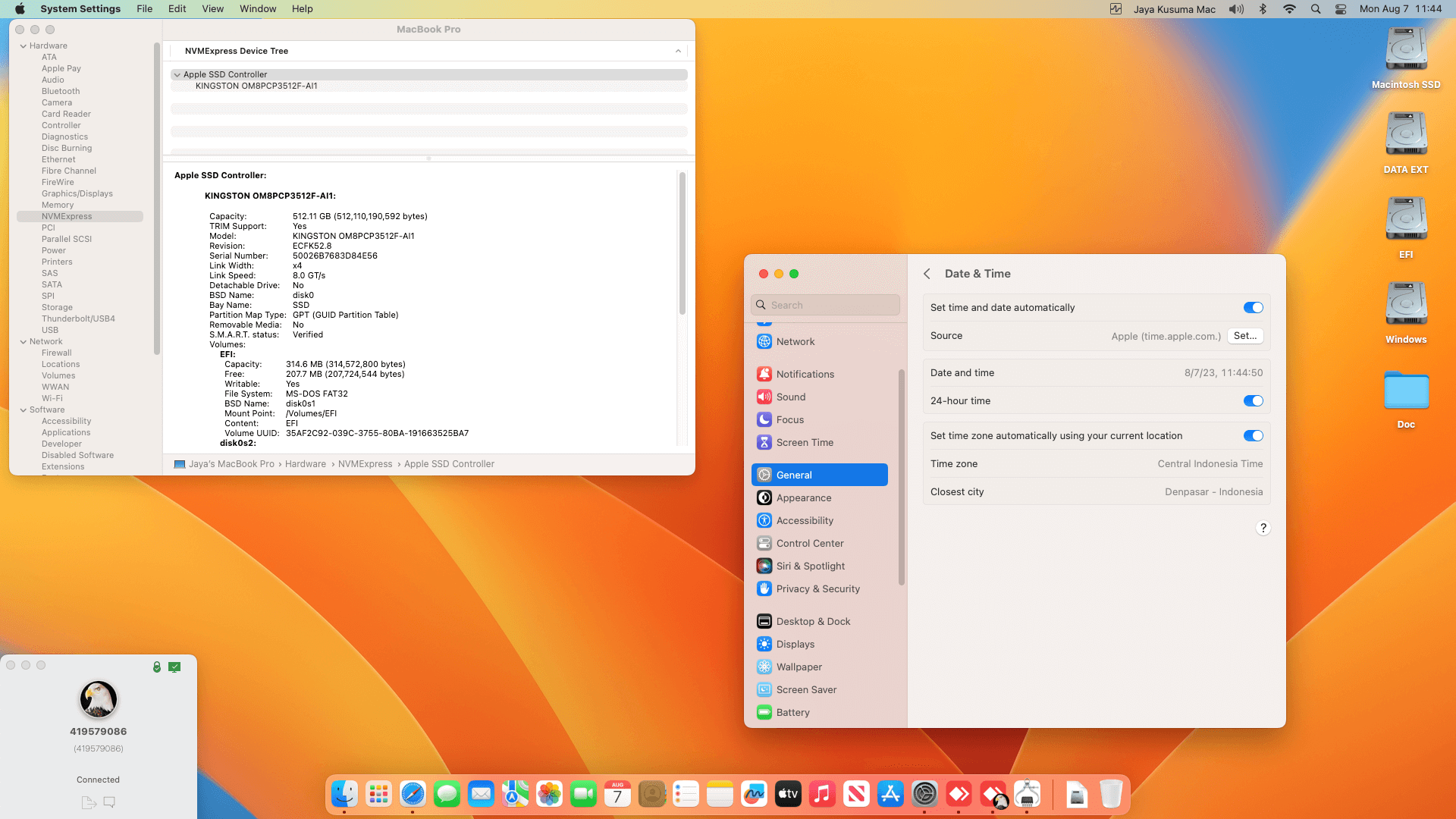 MSI Gaming GL65 Leopard 10SEK 423ID [CometLake   Intel UHD 630 + I2C]   OpenCore 1